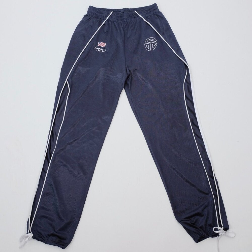 TELFAR x TEAM LIBERIA OLYMPICS 2021 track pants navy split leg